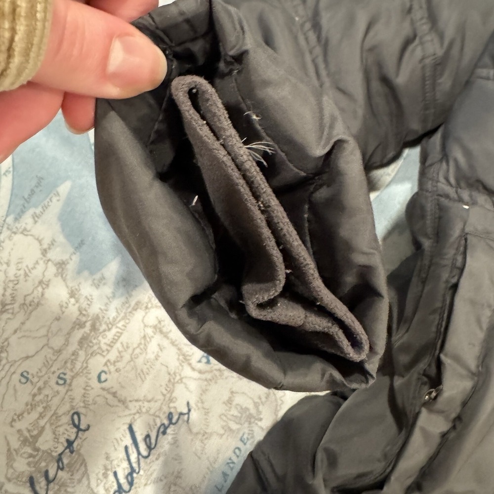 Andrew Marc New York Faux Fur Trimmed Hooded Down Puffer Parka Jacket Gray XL - Picture 15 of 16